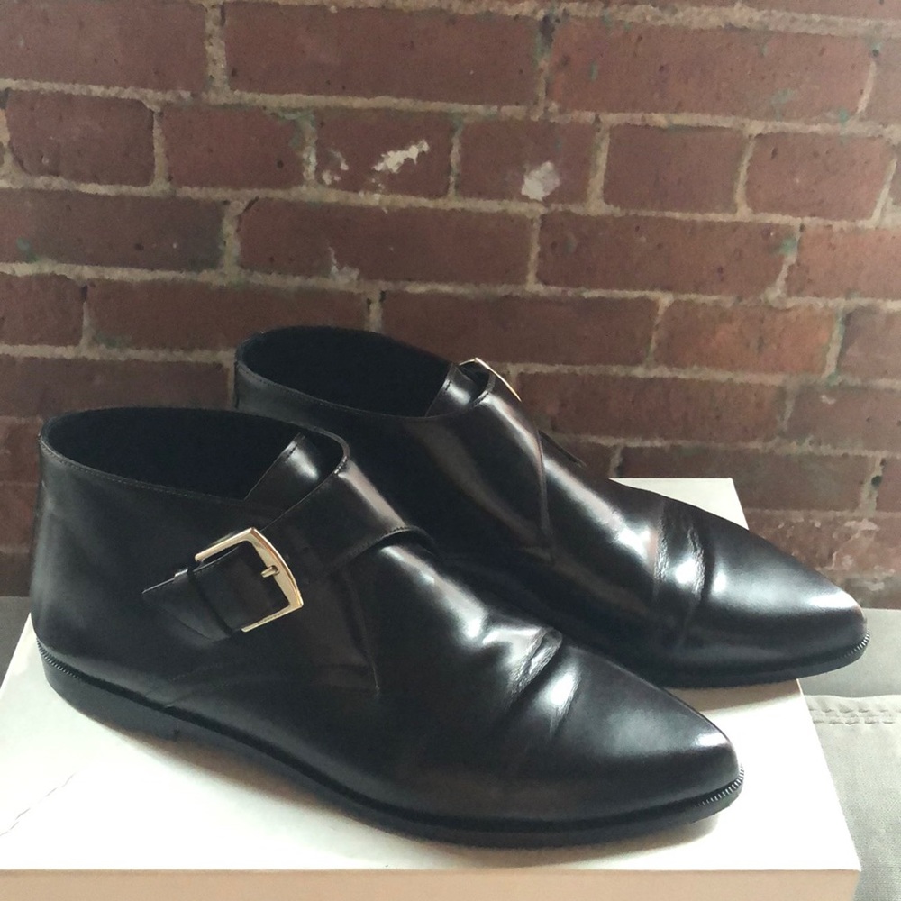 Burberry Prorsum Leather Ankle Boots size 39